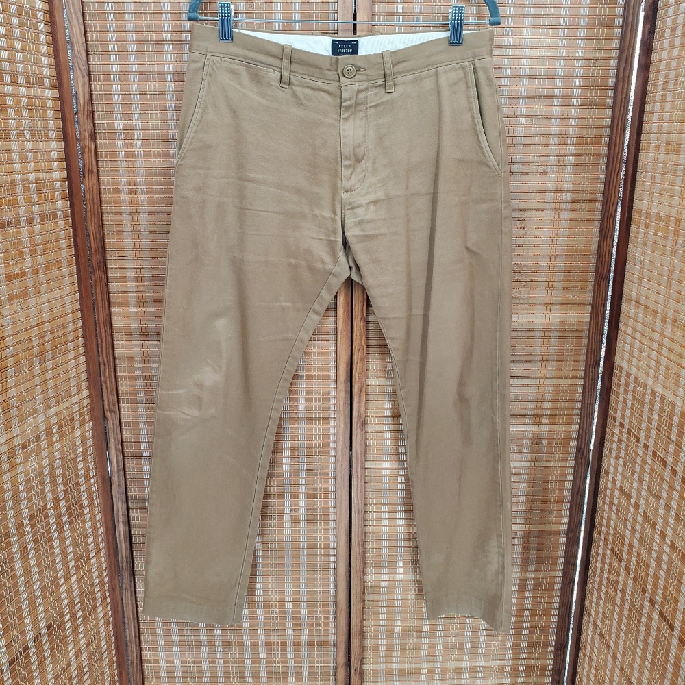 ◇ J Crew Men's Stretch Tan Pants Size 30x30
